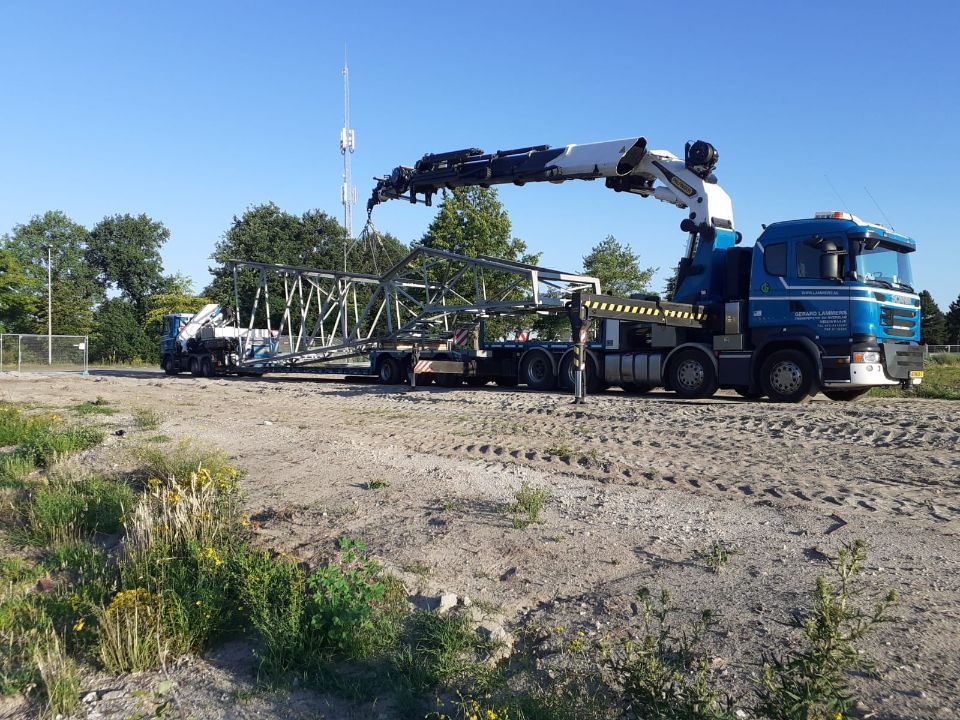 Transport met hijskraan